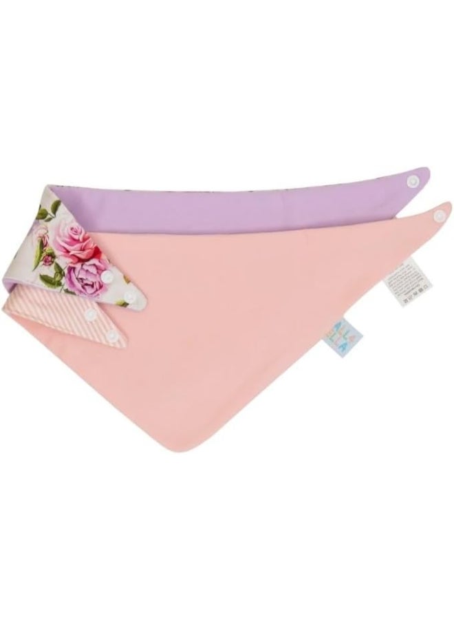 All4Ella Rose Bandana Bibs 2 Pack - Image 2